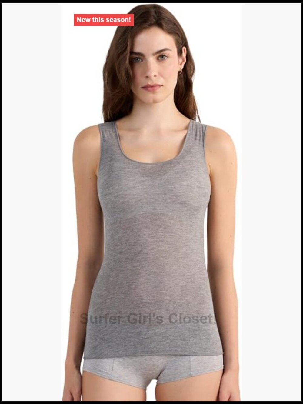 Intimissimi Tank Top Modal Cashmere Ultralight Wide-Shoulder